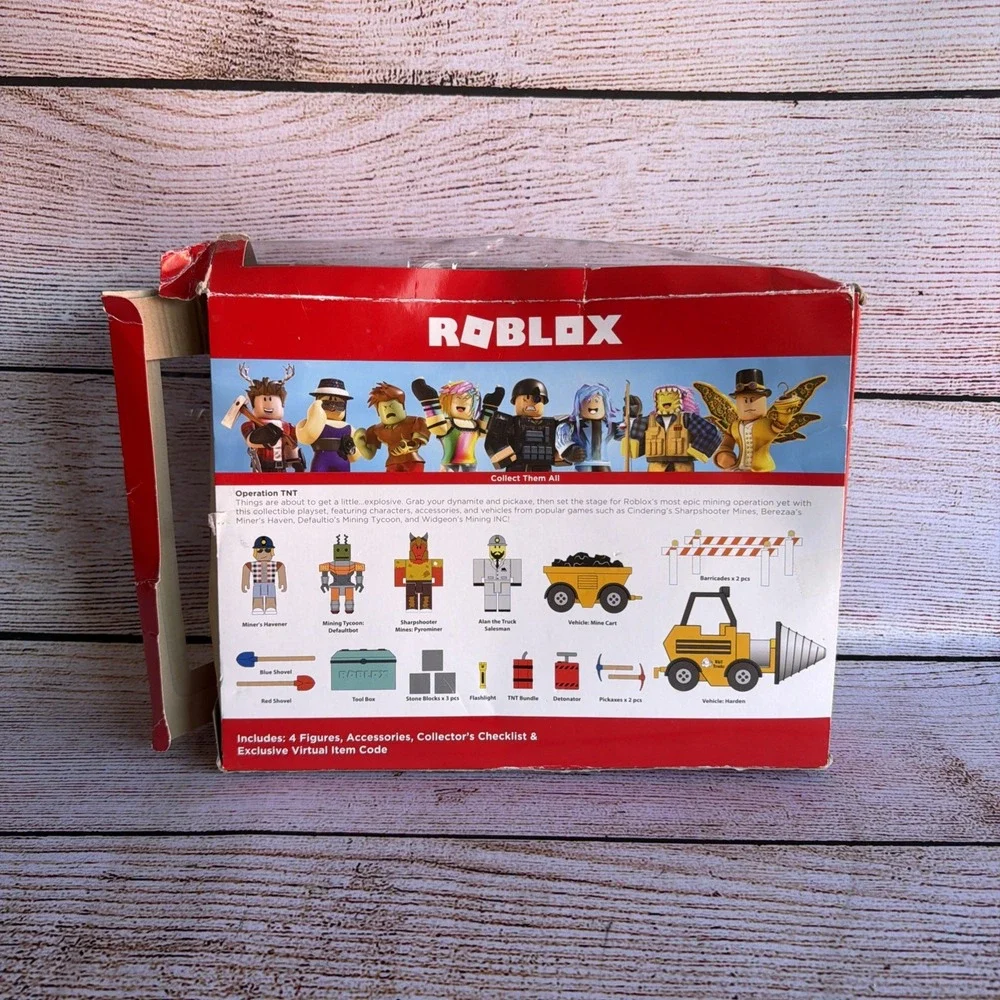 Roblox Toys Action Collection Operation TNT Figures Playset Open Box